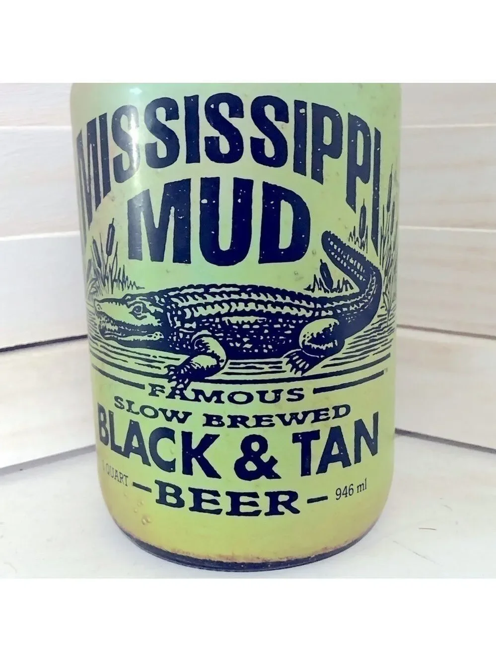 Vintage Brown Glass Mississippi Mud Beer Bottle